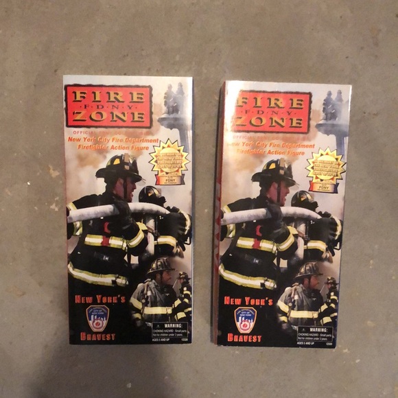 Two FDNY Action Figures in Memory of 9-11-01 - Picture 2 of 6